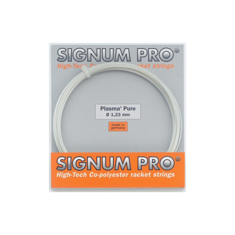 Signum Pro Tennis String Plasma Pure (Durability+Touch) white 12m Set