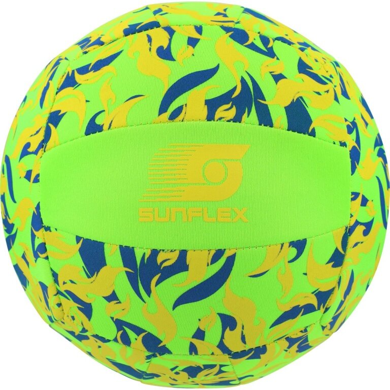 Sunflex Volleyball Beach and Funball Neoprene (Size 5) Flames Firegreen green - 1 ball