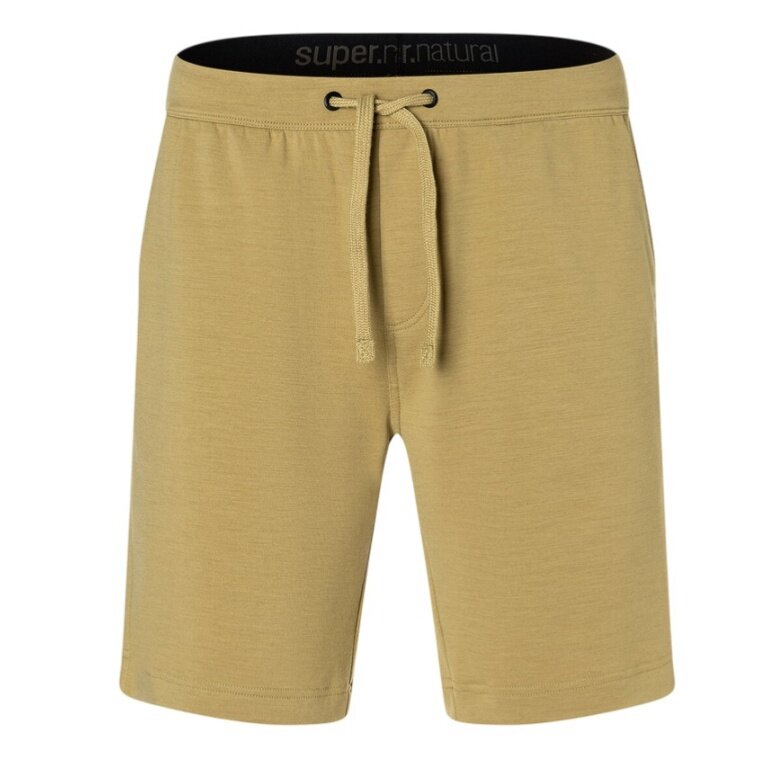 super natural leisure trousers Solution Shorts (Merino mix) short beige men's