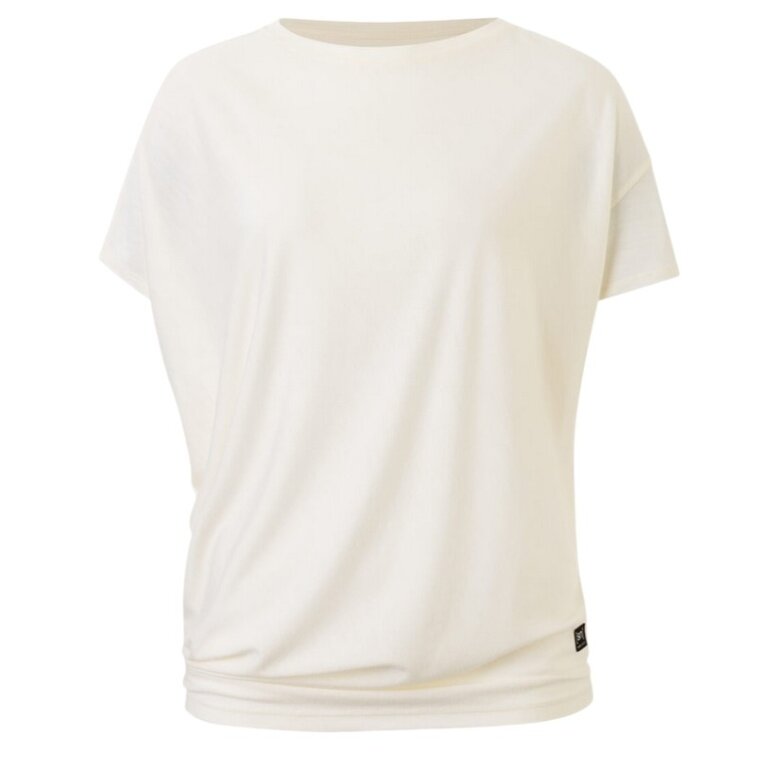 super natural sports/leisure shirt yoga loose organic tee white ladies