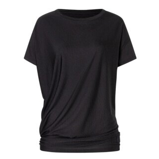 super natural sports/leisure shirt yoga loose organic tee black ladies
