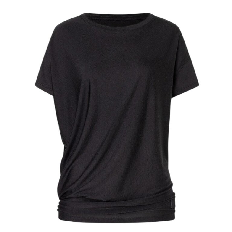 super natural sports/leisure shirt yoga loose organic tee black ladies