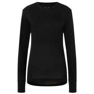 super natural Underwear Long Sleeve Tundra 175 - Merino Wool - Black Women