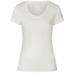 super natural Functional Underwear Short Sleeve V-Neck Sierra 140 Tee (Merino Mix) white Ladies