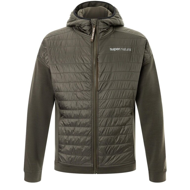 super natural Functional Quilted Jacket Warm Up Aloof Jacket (Merino Wool) brown/green Men