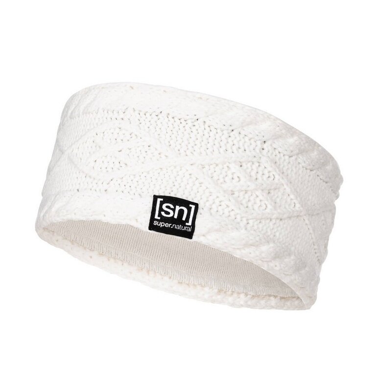 super natural headband knit (comfortable wearing experience) white Ladies - 1 piece
