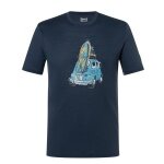super natural leisure T-shirt Carsurf Tee (Merino mix) dark blue men's