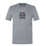 super natural leisure T-shirt Gogeanie Tee (Merino mix) grey mélange men's
