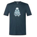 super natural leisure T-shirt Gogeanie Tee (Merino mix) dark blue men's