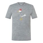 super natural leisure T-shirt Johnny Tee (Merino blend) grey men's