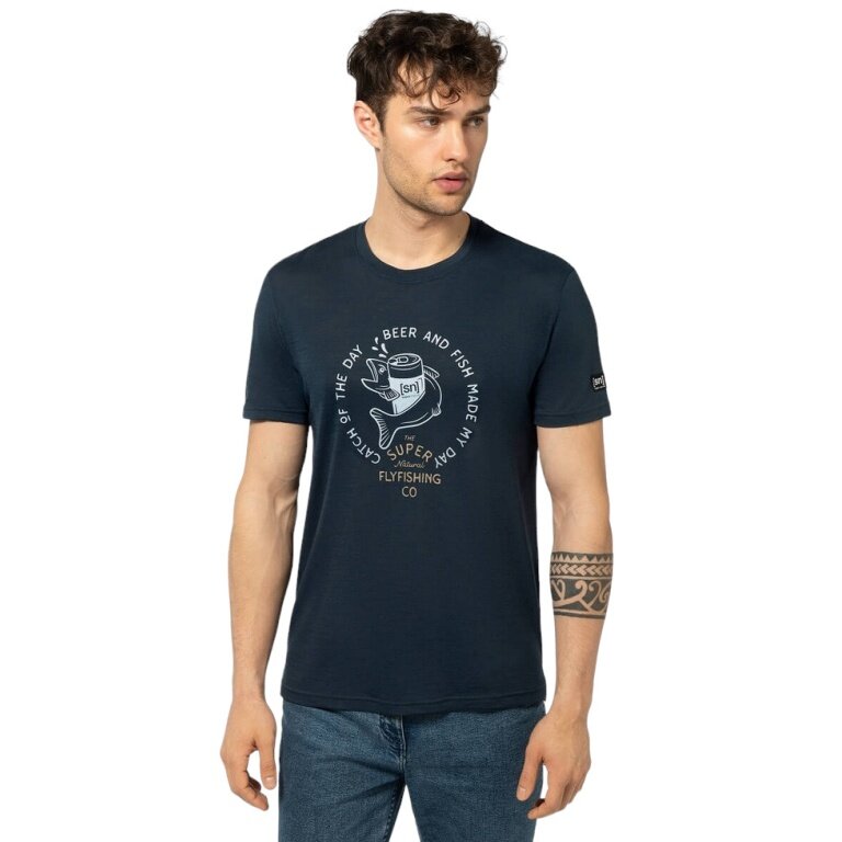 super natural Leisure T-shirt Juhos Finest Tee - dark blue/grey Men's