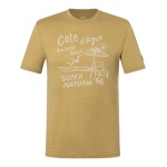 super natural leisure T-shirt Wood Cote D'Azur Tee (Merino mix) yellow men's