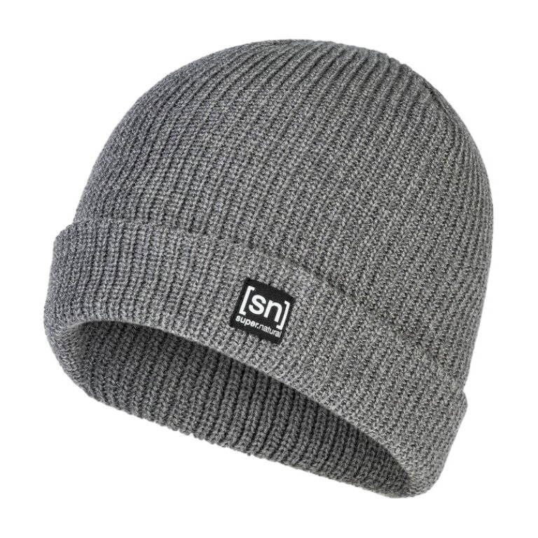 super natural winter hat Merino basic beanie (merino wool, ideal thermal protection) cashmere grey - 1 piece