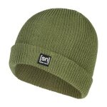 super natural winter hat Merino basic beanie (merino wool, ideal thermal protection) green - 1 piece