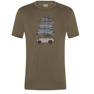 super natural leisure T-shirt Surf Trip Tee - brown men's