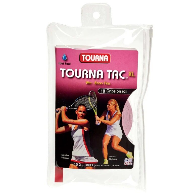 Tourna Overgrip Tac XL 0.55mm pink 10-pack