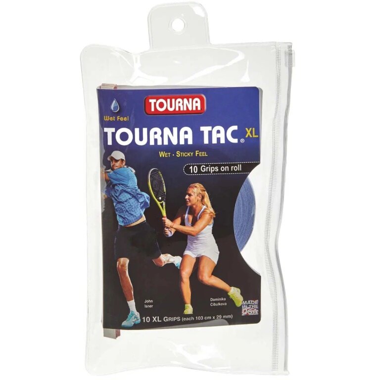 Tourna Overgrip Tac XL 0.55mm blue 10-pack