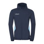uhlsport Hoodie Equipe 29 Multi Hood (100% Polyester) navy blue/white/sky blue Men's