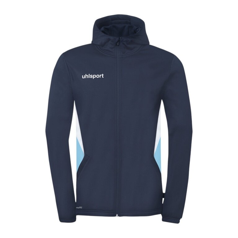 uhlsport Hoodie Equipe 29 Multi Hood (100% Polyester) navy blue/white/sky blue Men's