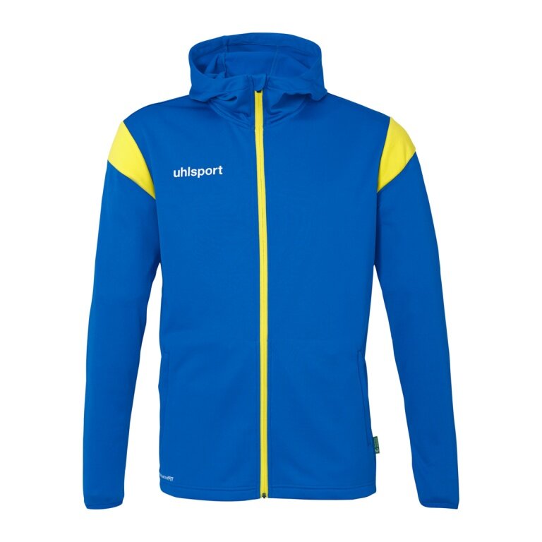 uhlsport Hooded Jacket Squad 27 Track (Full-Zip) azure blue/yellow Men's
