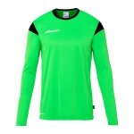 uhlsport Long Sleeve Shirt Squad 27 (100% Polyester) neon green/black Men's