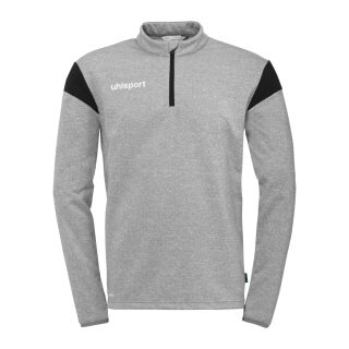 uhlsport Long Sleeve Zip Top Squad 27 (Stand-up Collar) grey/black Children