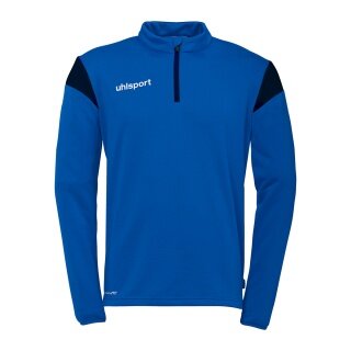 uhlsport Long Sleeve Zip Top Squad 27 (Stand Collar) azure blue/navy blue men's