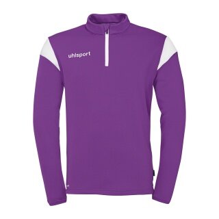 uhlsport Long Sleeve Zip Top Squad 27 (Stand Collar) purple/white Men's