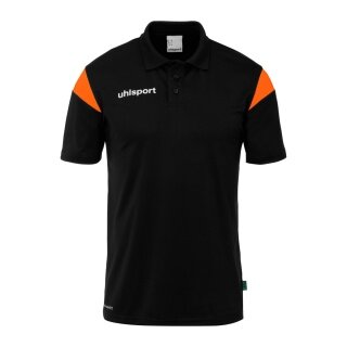 uhlsport Sport Polo Squad 27 (100% recycled Polyester) black/orange children