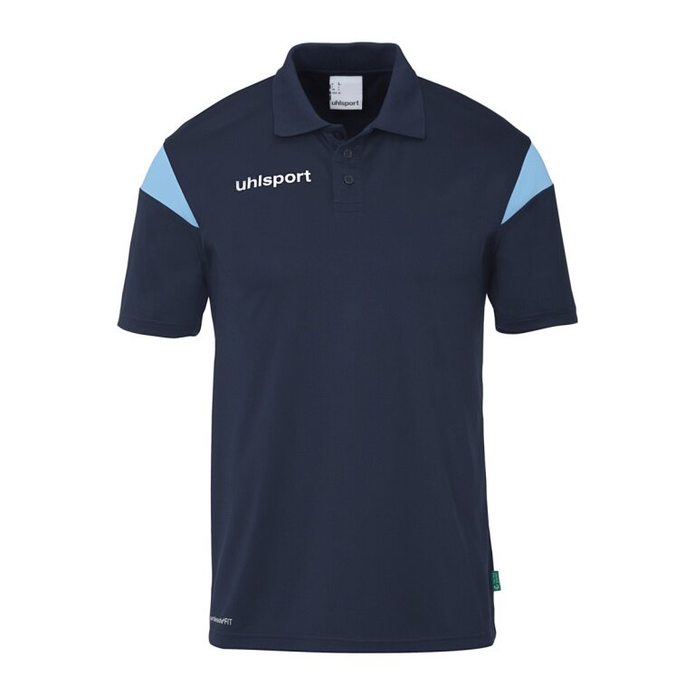 uhlsport Sport Polo Squad 27 (100% recycled polyester) navy blue/sky blue children
