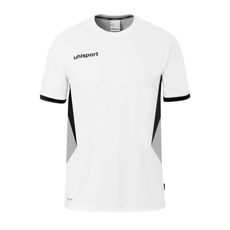 uhlsport Sports Shirt Equipe 29 (100% Polyester) short sleeve white/grey/black men's