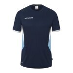 uhlsport Sports Shirt Equipe 29 (100% Polyester) short-sleeved navy blue/white/sky blue men's