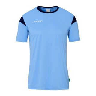 uhlsport Sport T-shirt Squad 27 (100% Polyester) sky blue/navy blue Men's