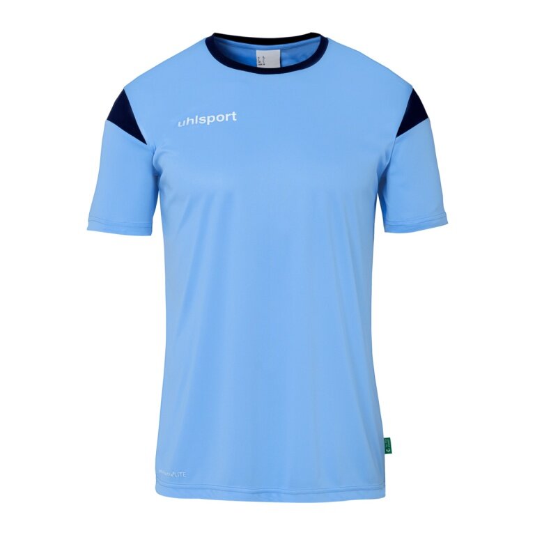 uhlsport Sport T-shirt Squad 27 (100% Polyester) sky blue/navy blue Men's