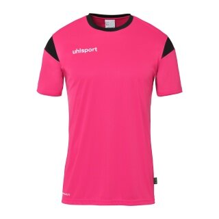uhlsport Sport T-shirt Squad 27 (100% Polyester) pink/black men's