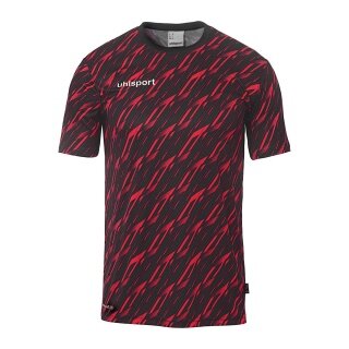 uhlsport Training Shirt Progressive 28 (100% recycled Polyester) black/red Men's