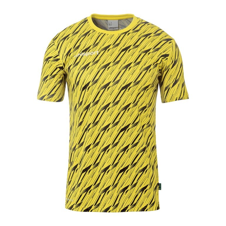 uhlsport Training Shirt Progressive 28 (100% recycled Polyester) yellow/black Men's