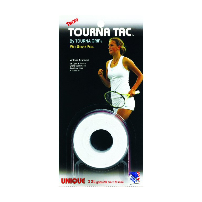 Tourna Overgrip Tac XL 0.55mm white 3-pack
