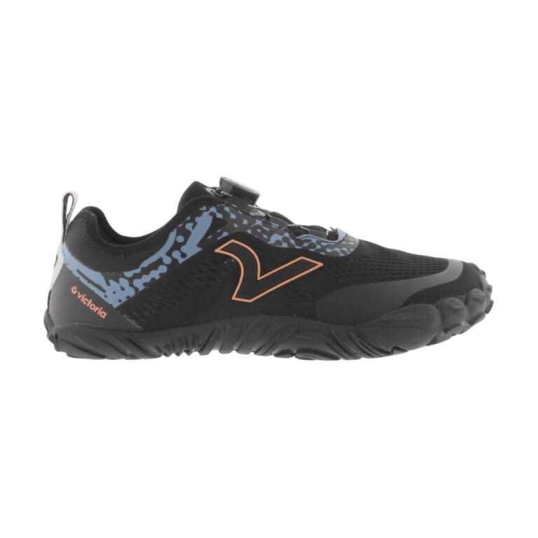 Victoria Barefoot Shoes Terratech Mesh (BOA lacing system, wide fit, thin and flexible sole) black