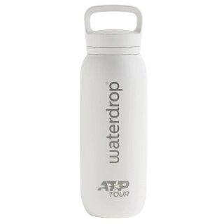 waterdrop x ATP Tour water bottle ATP Thermo stainless steel (robust, double-walled insulation) 600ml white