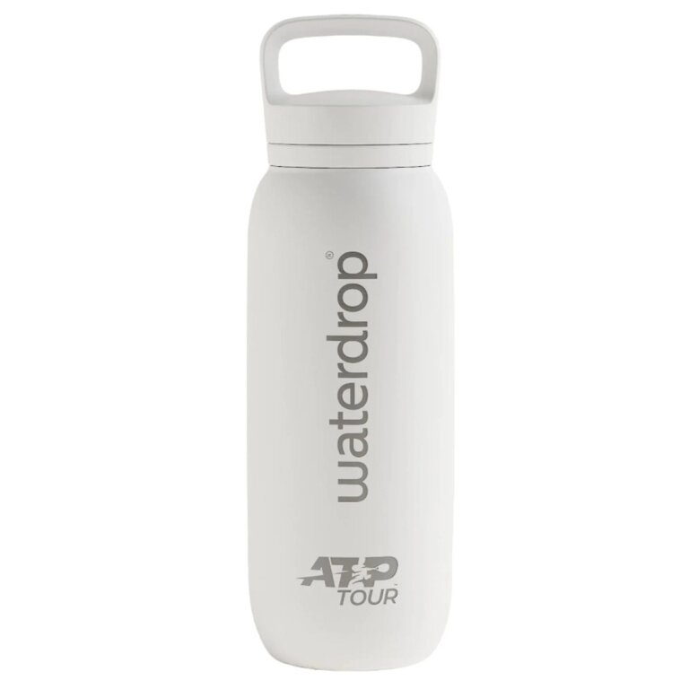 waterdrop x ATP Tour water bottle ATP Thermo stainless steel (robust, double-walled insulation) 600ml white